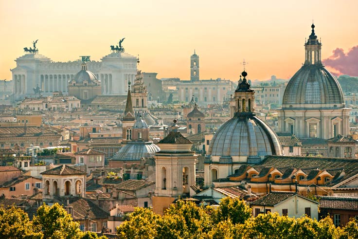 Italienische Hauptstadt Rom