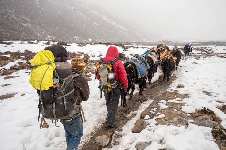 Sherpa Volk auf dem Everest